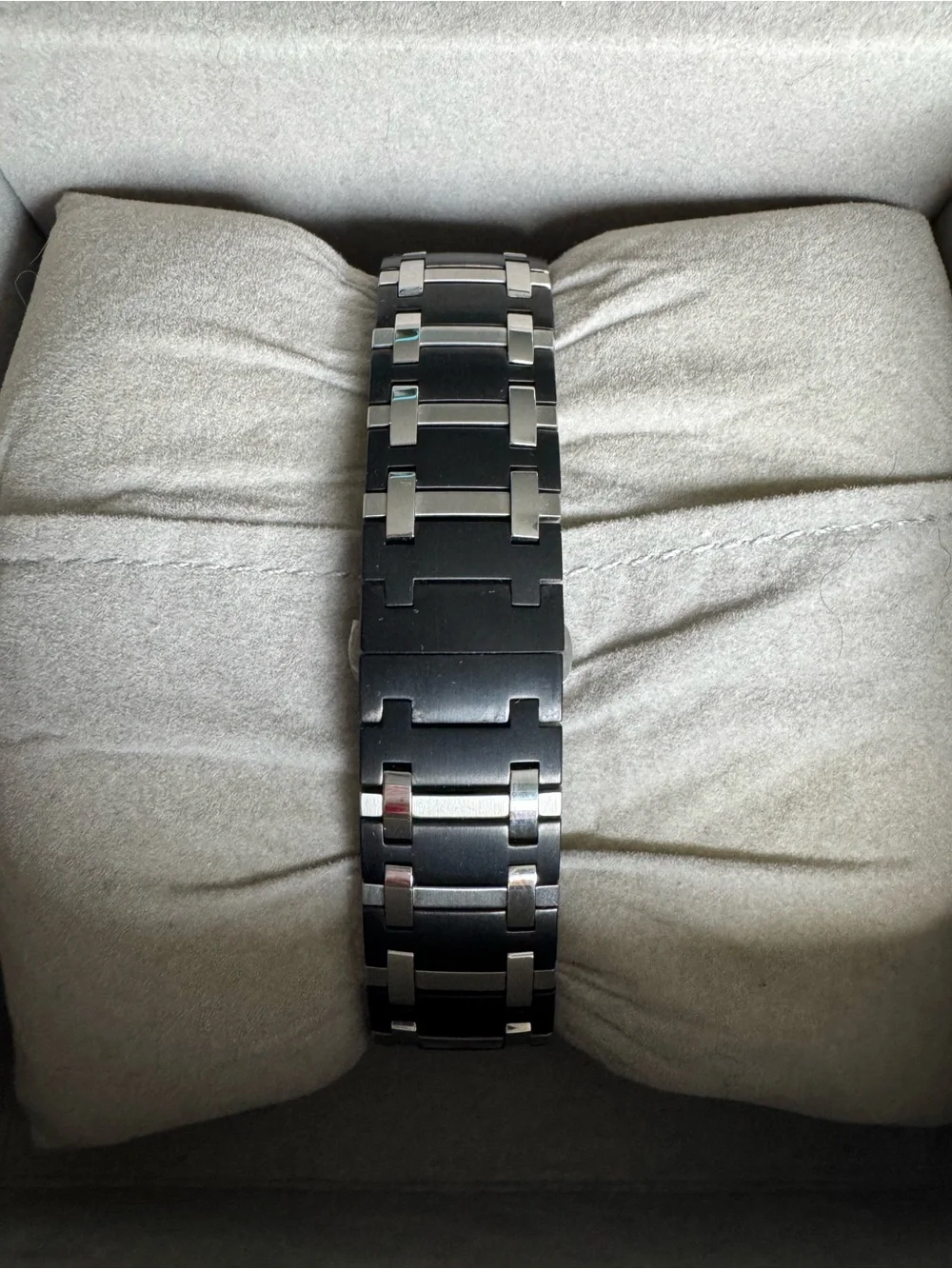 Saratoga Men's Black Stainless Steel Watch